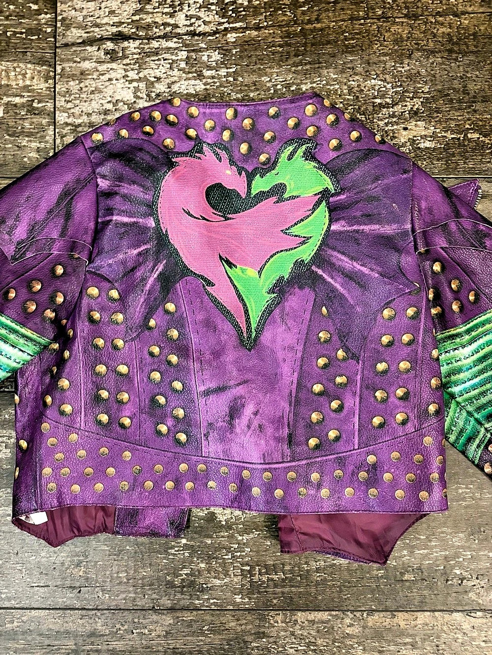 Disney Descendants 2 Mal Costume Jacket Girls 11/12 - Picture 8 of 8
